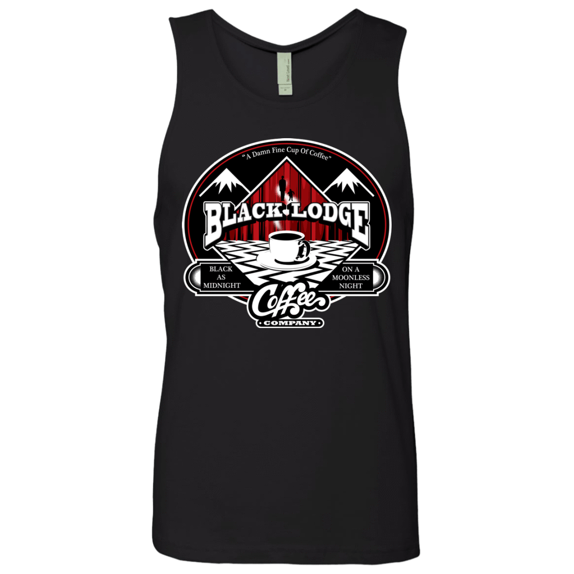 T-Shirts Black / Small Black Lodge Coffee Company Men's Premium Tank Top