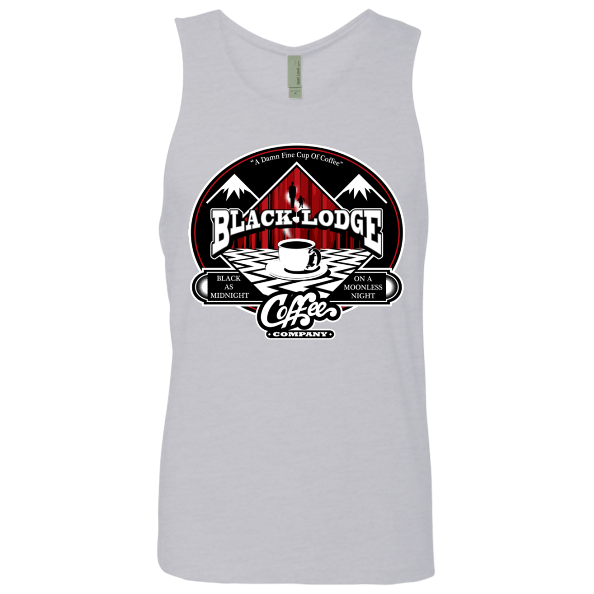 T-Shirts Heather Grey / Small Black Lodge Coffee Company Men's Premium Tank Top