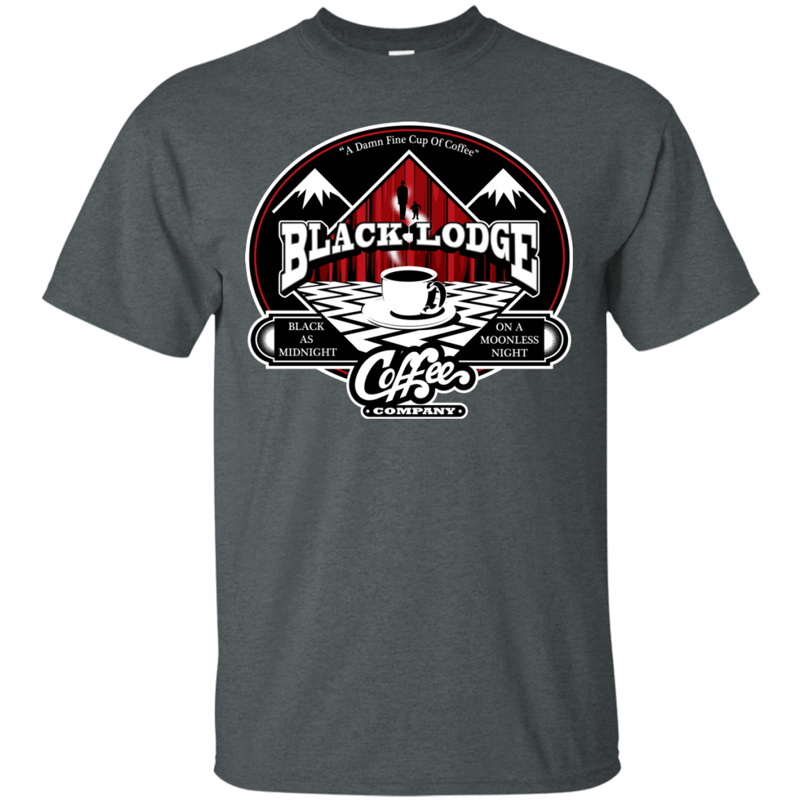 T-Shirts Dark Heather / Small Black Lodge Coffee Company T-Shirt