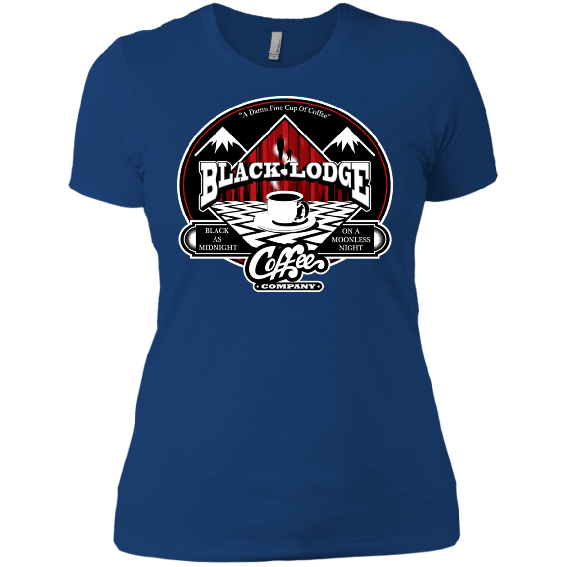 T-Shirts Royal / X-Small Black Lodge Coffee Company Women's Premium T-Shirt