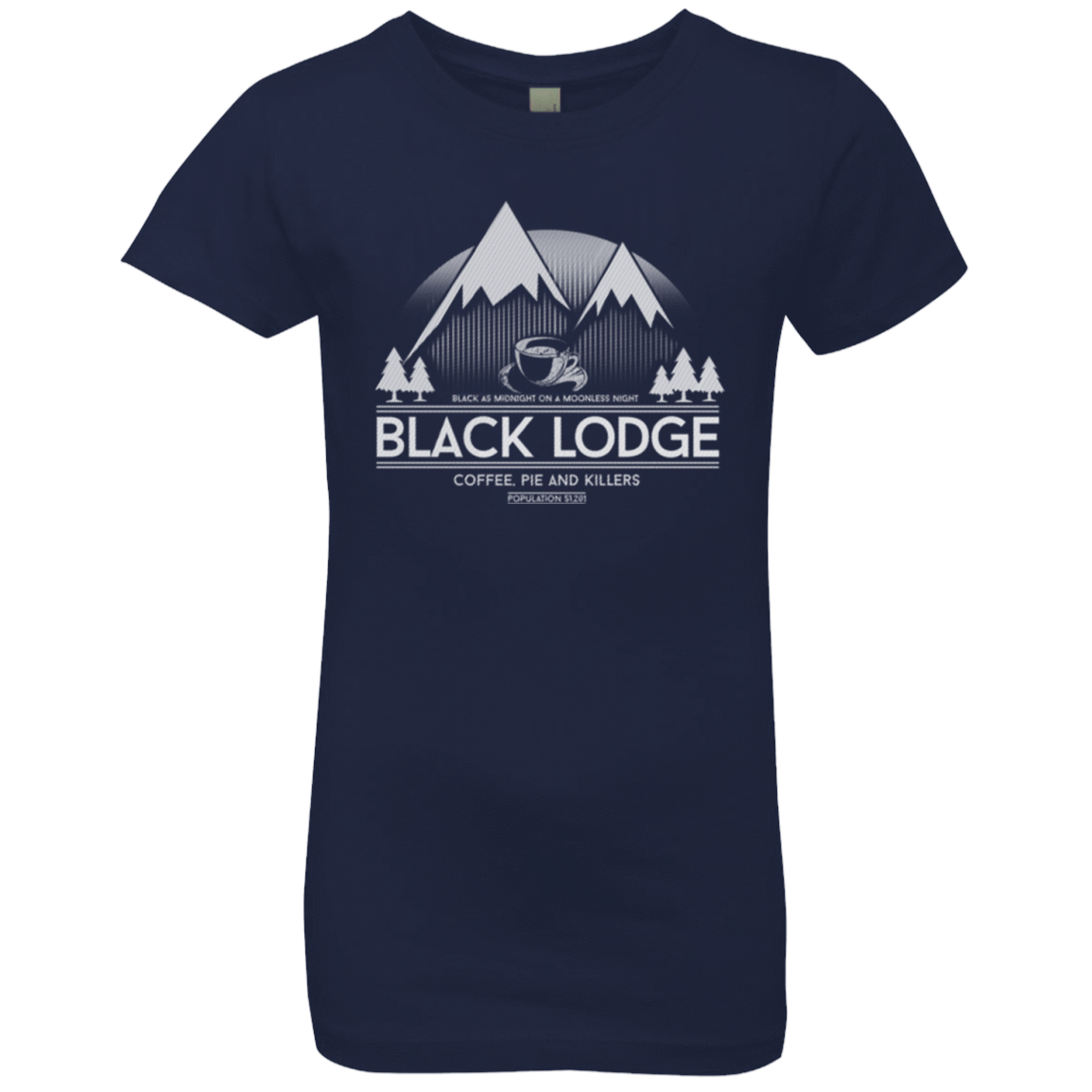 T-Shirts Midnight Navy / YXS Black Lodge Girls Premium T-Shirt