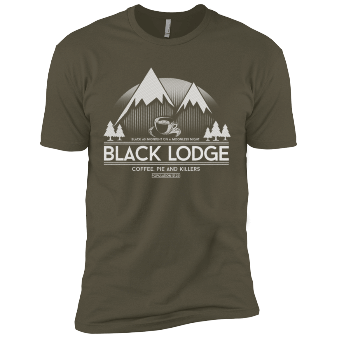 T-Shirts Military Green / X-Small Black Lodge Men's Premium T-Shirt