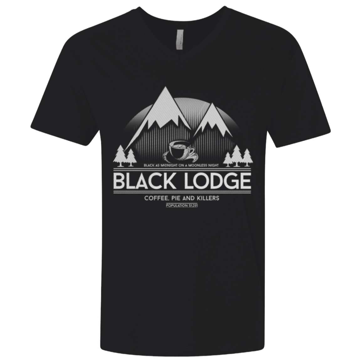 T-Shirts Black / X-Small Black Lodge Men's Premium V-Neck