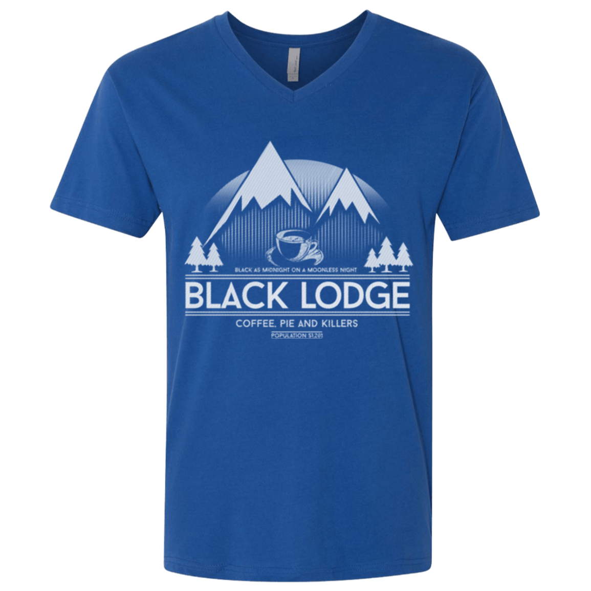 T-Shirts Royal / X-Small Black Lodge Men's Premium V-Neck