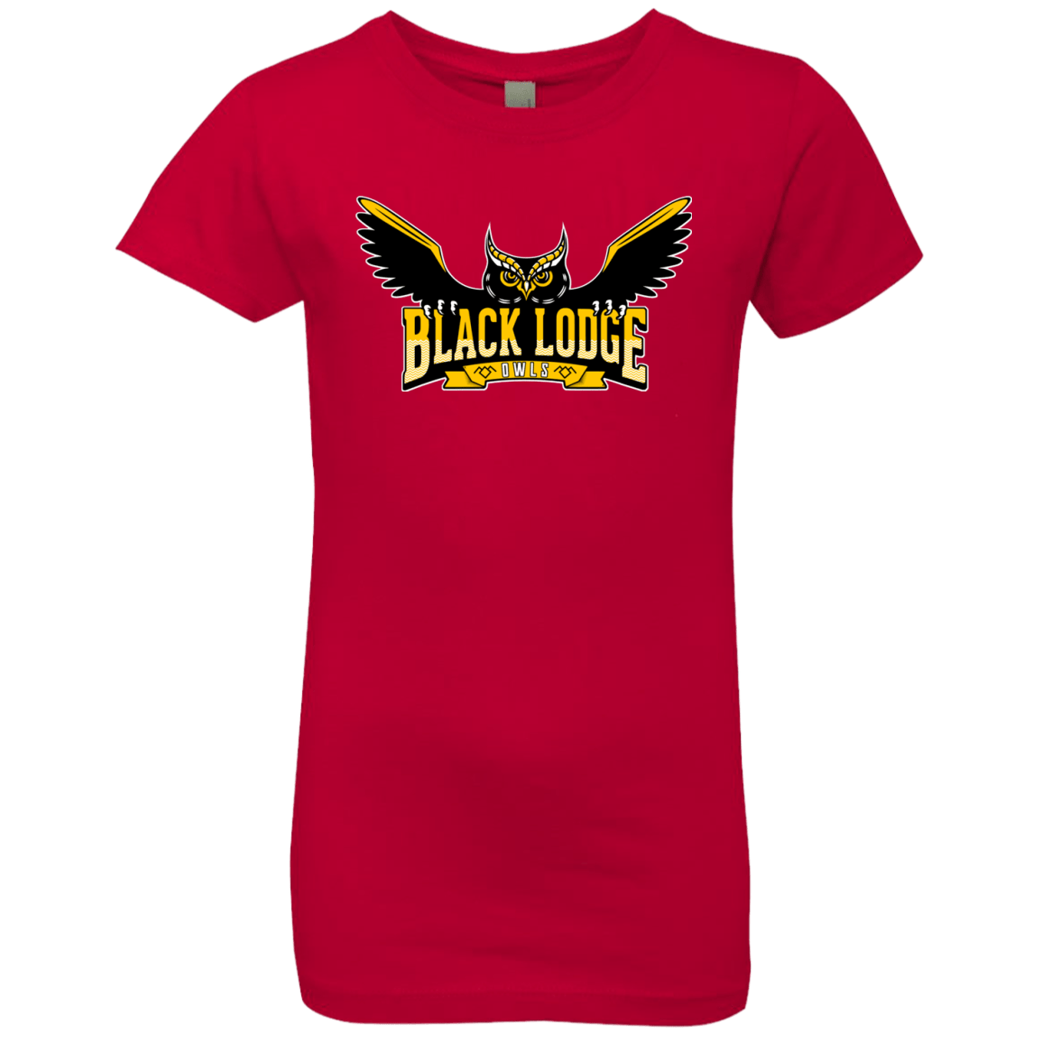 T-Shirts Red / YXS Black Lodge Owls Girls Premium T-Shirt