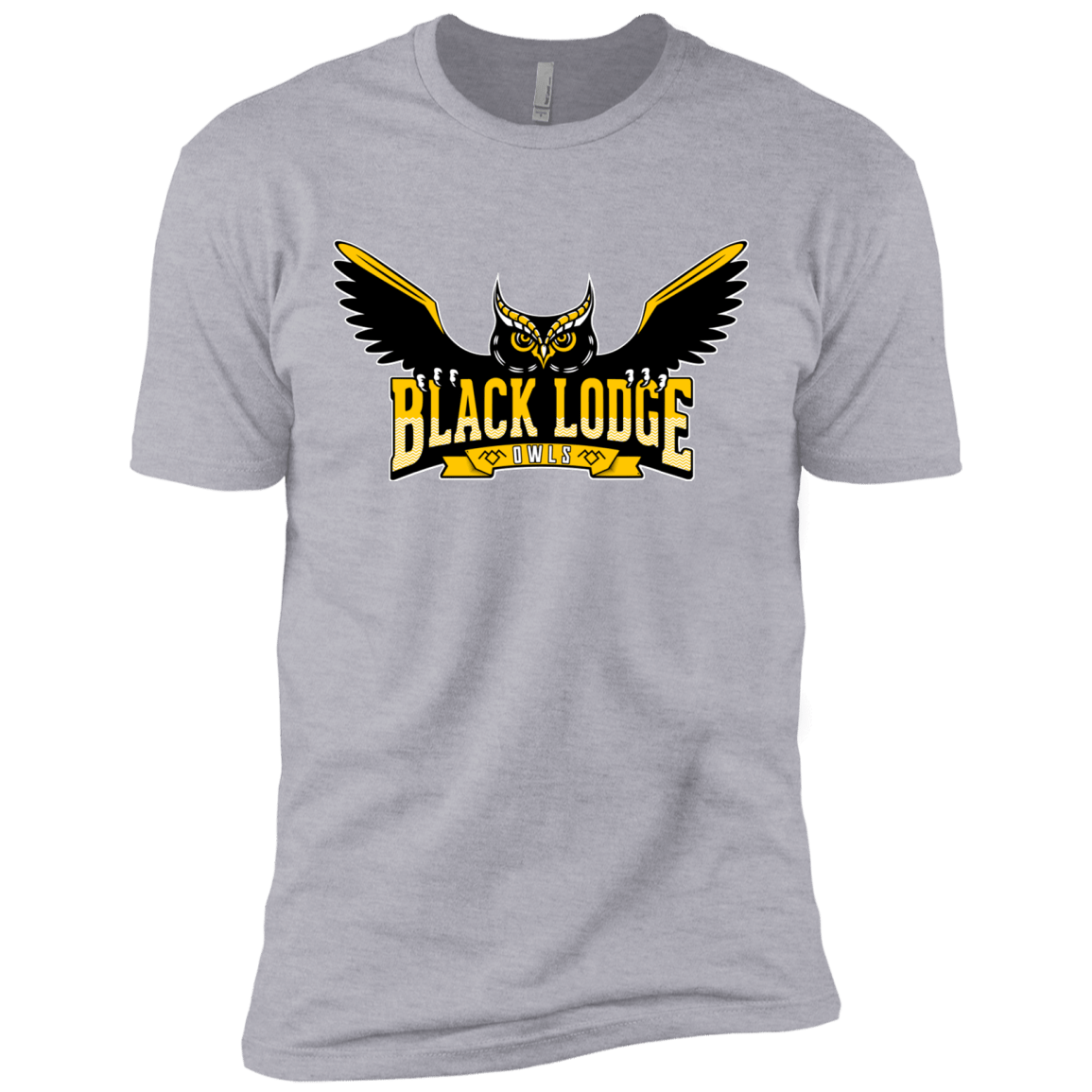 T-Shirts Heather Grey / X-Small Black Lodge Owls Men's Premium T-Shirt