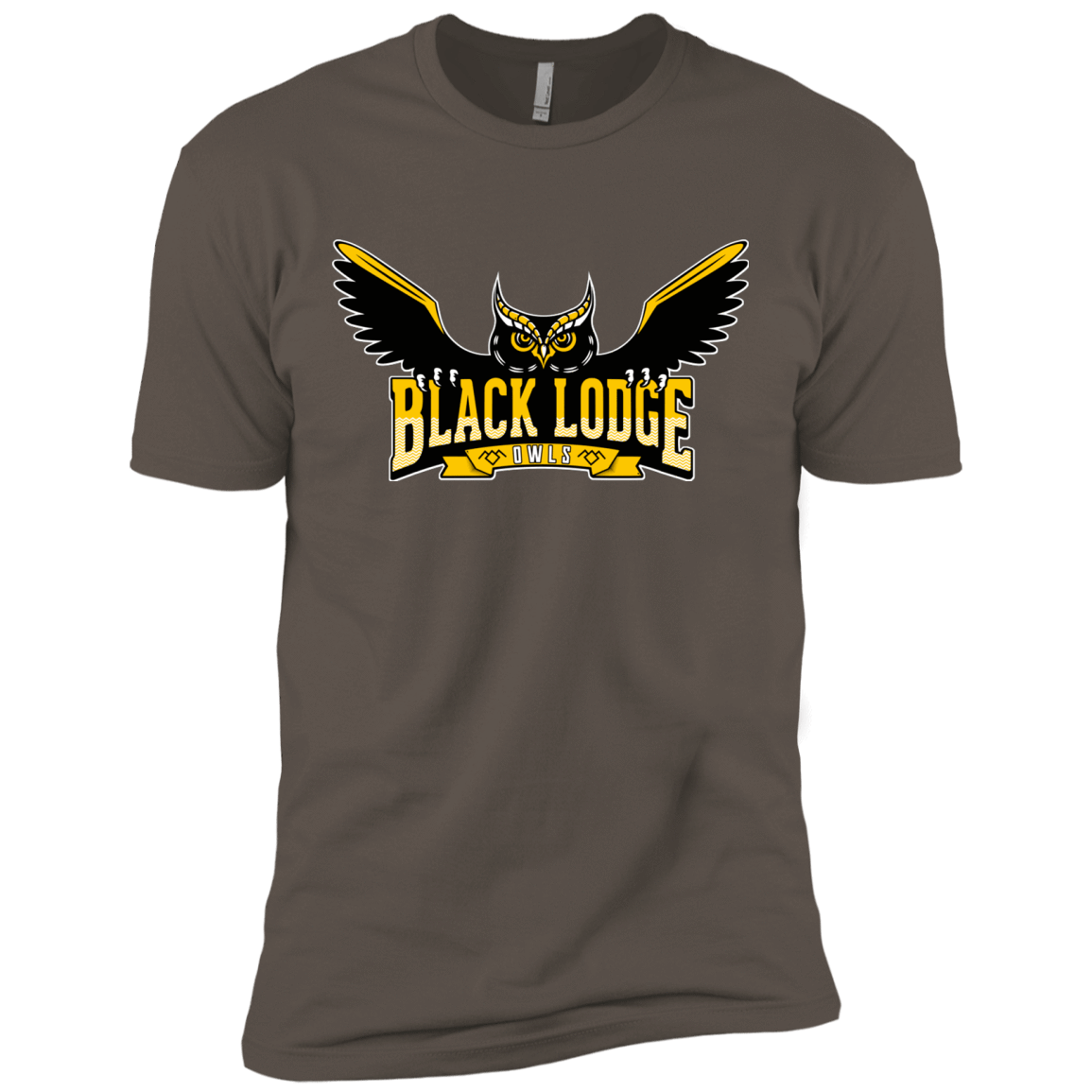 T-Shirts Warm Grey / X-Small Black Lodge Owls Men's Premium T-Shirt