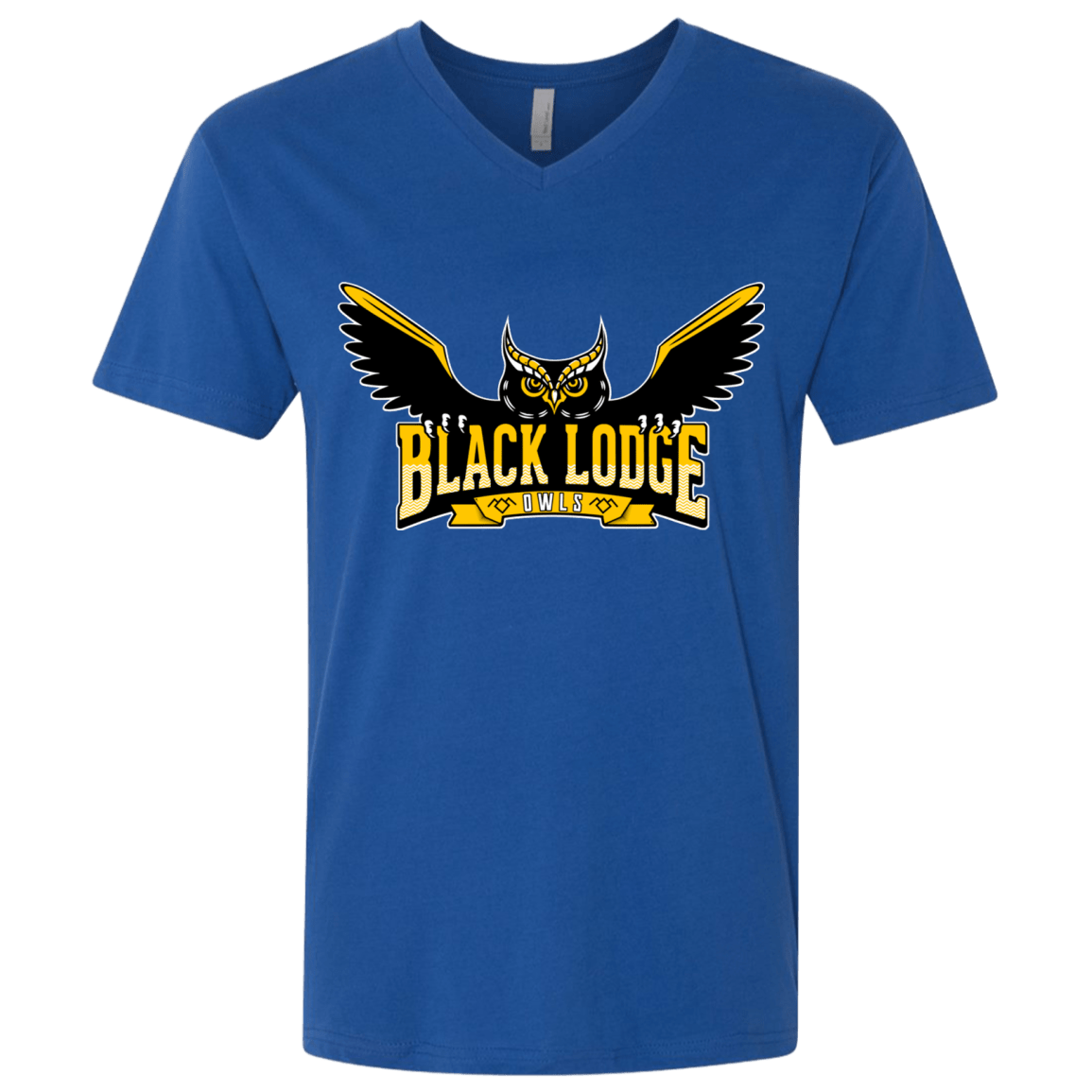 T-Shirts Royal / X-Small Black Lodge Owls Men's Premium V-Neck