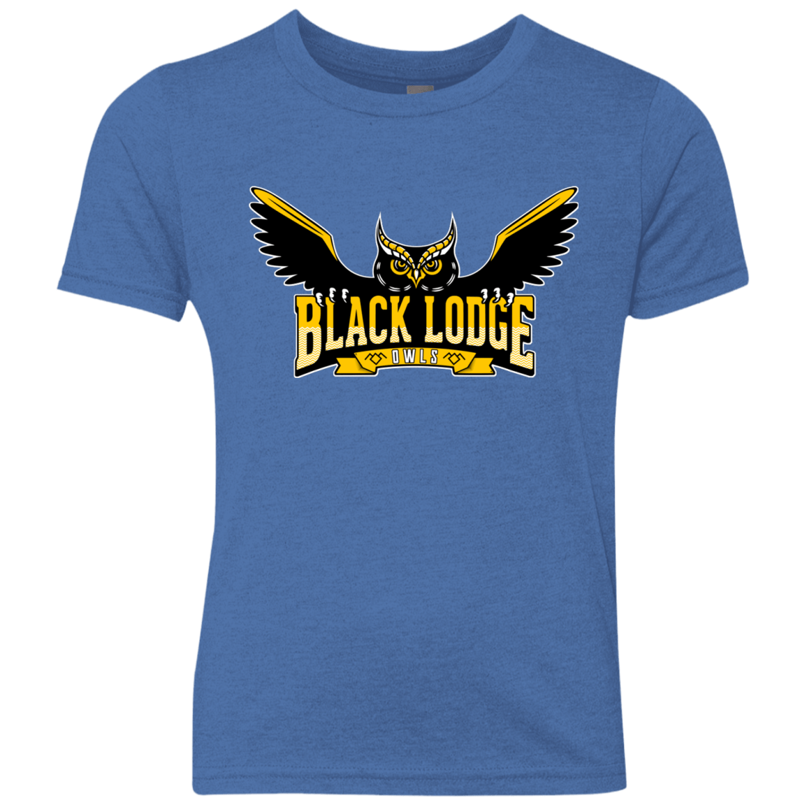 T-Shirts Vintage Royal / YXS Black Lodge Owls Youth Triblend T-Shirt