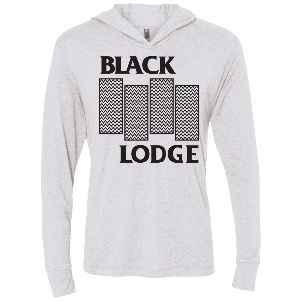 T-Shirts Heather White / X-Small BLACK LODGE Triblend Long Sleeve Hoodie Tee