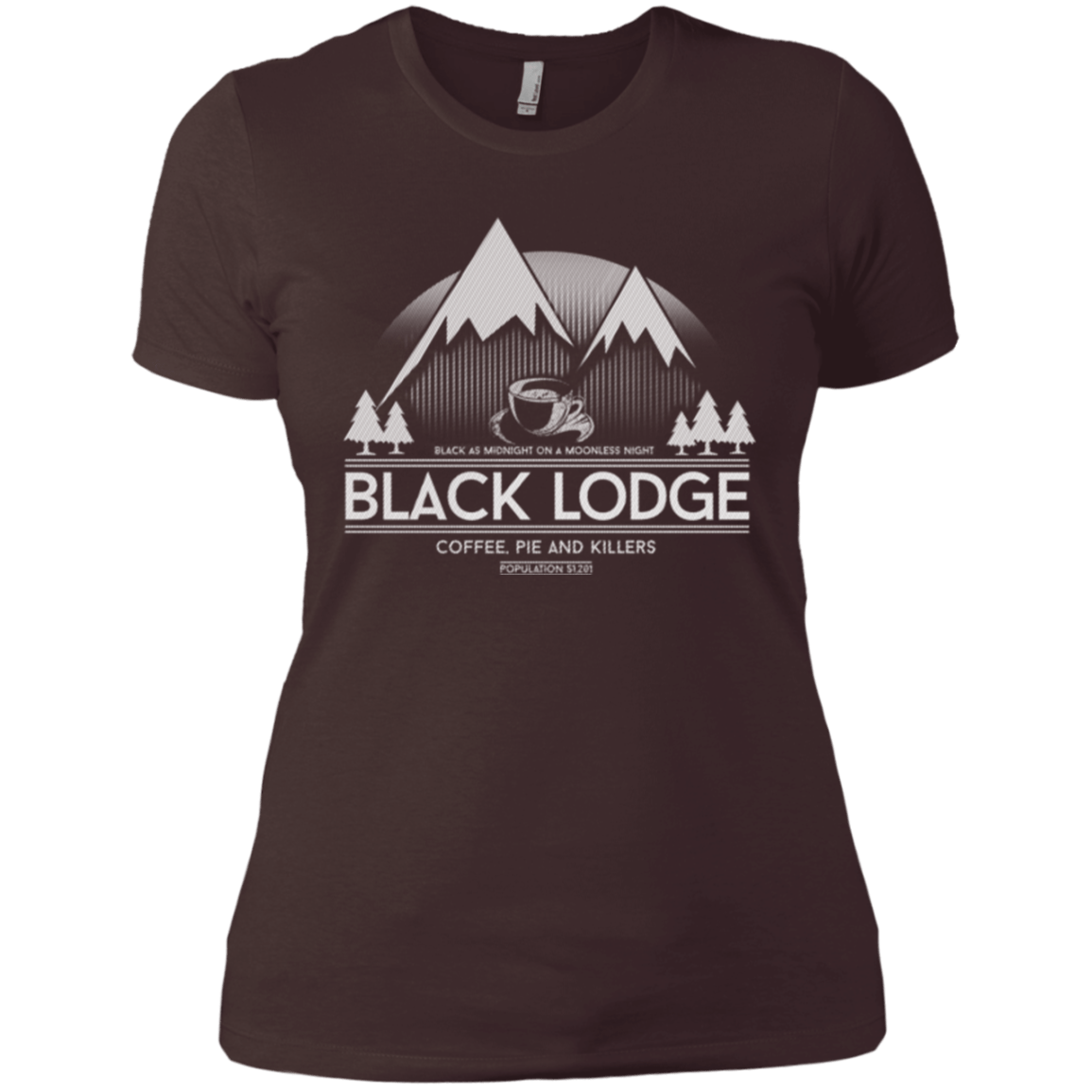 T-Shirts Dark Chocolate / X-Small Black Lodge Women's Premium T-Shirt