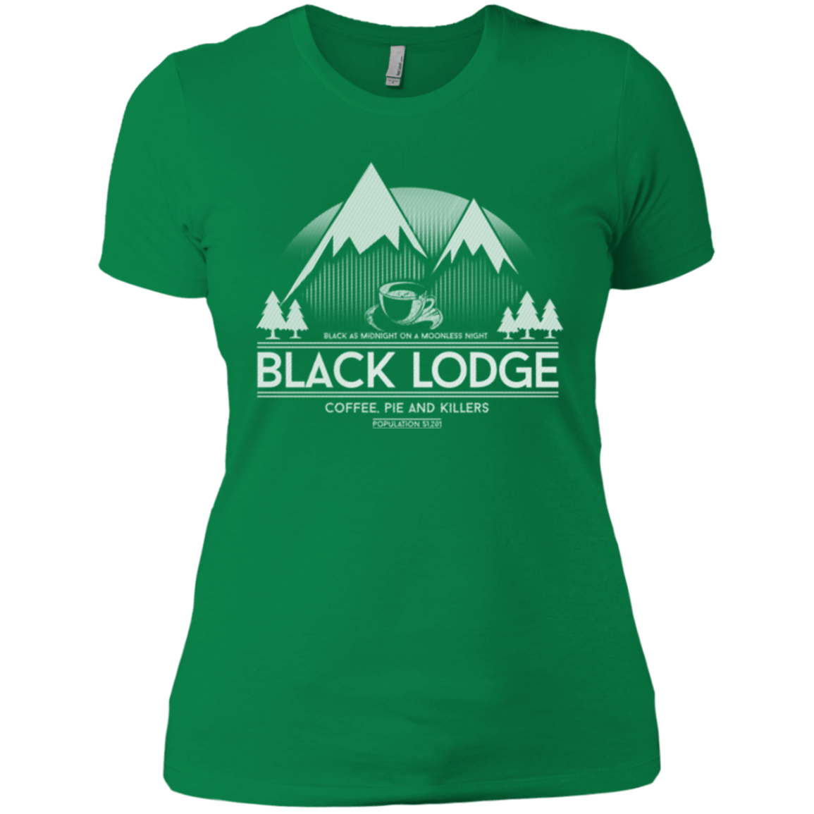 T-Shirts Kelly Green / X-Small Black Lodge Women's Premium T-Shirt