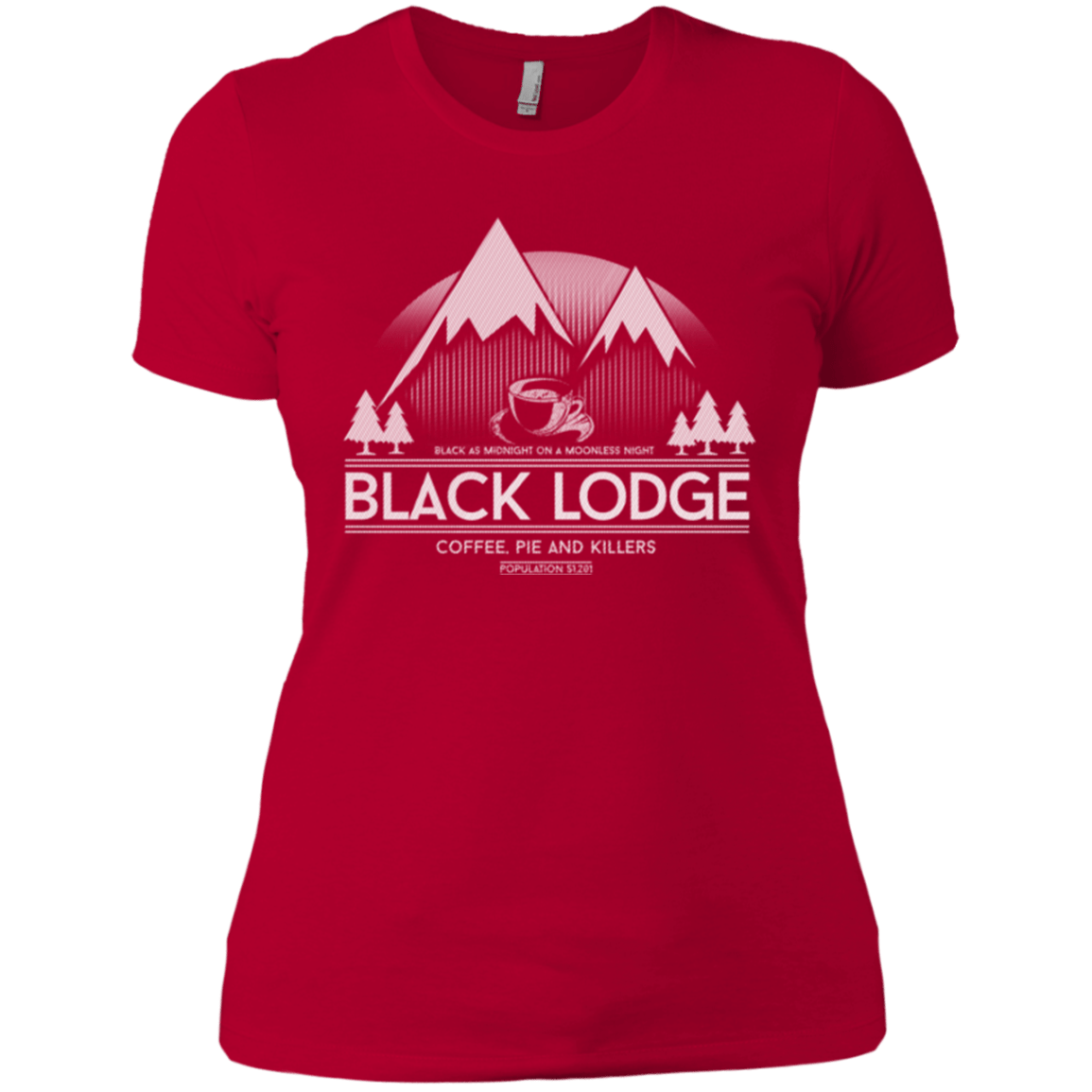 T-Shirts Red / X-Small Black Lodge Women's Premium T-Shirt