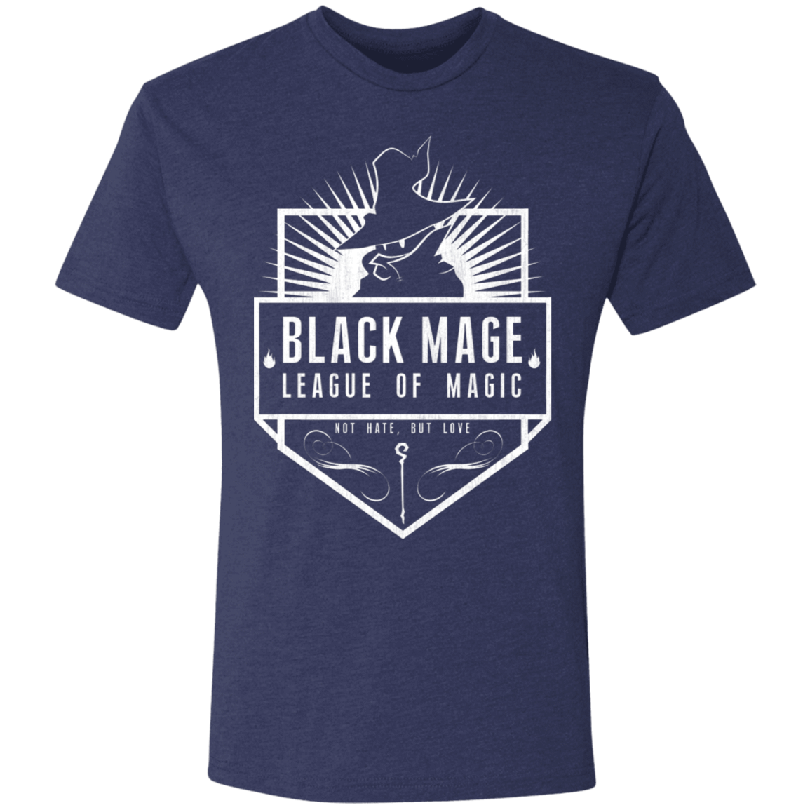 T-Shirts Vintage Navy / S Black Mage League of Magic Men's Triblend T-Shirt