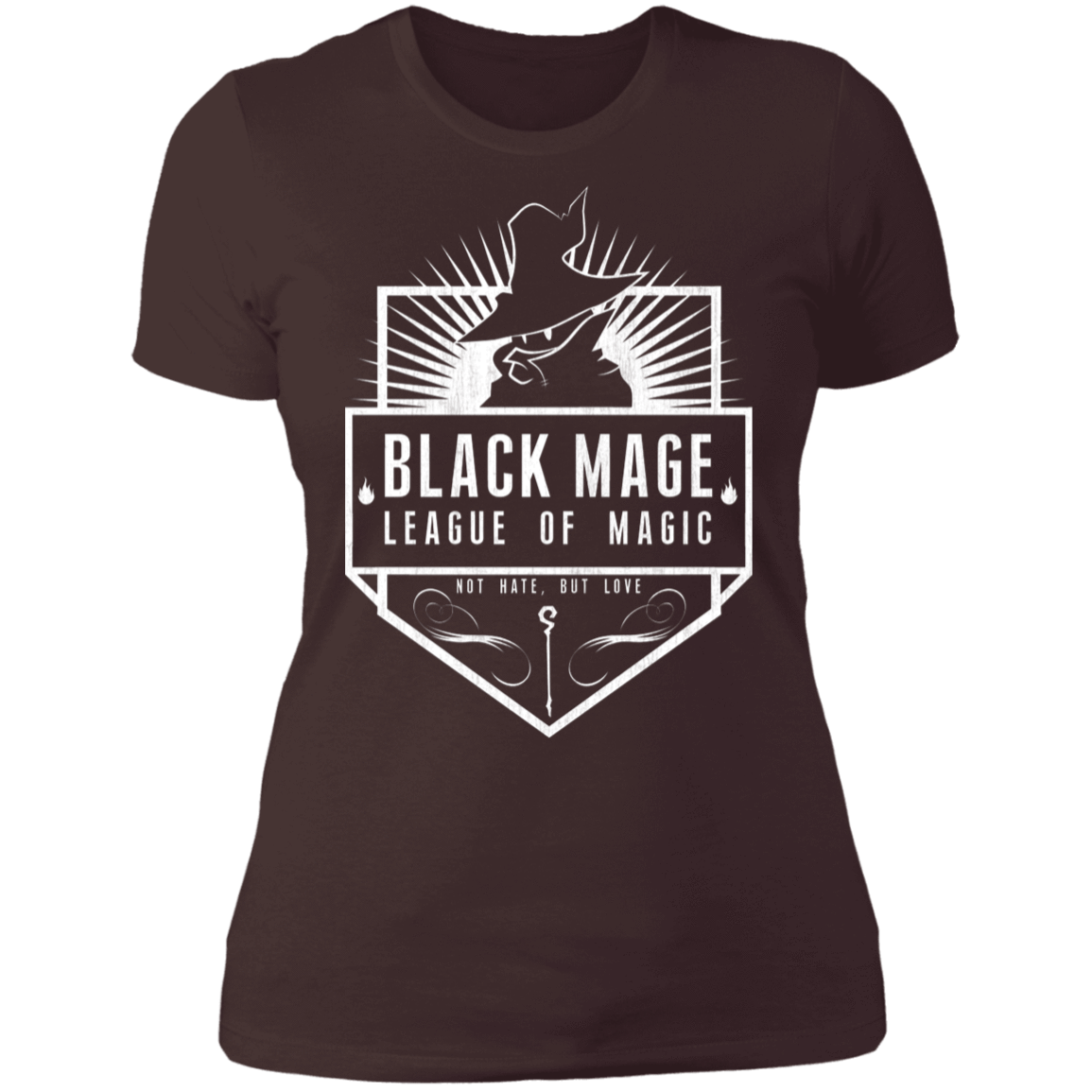 T-Shirts Dark Chocolate / S Black Mage League of Magic Women's Premium T-Shirt