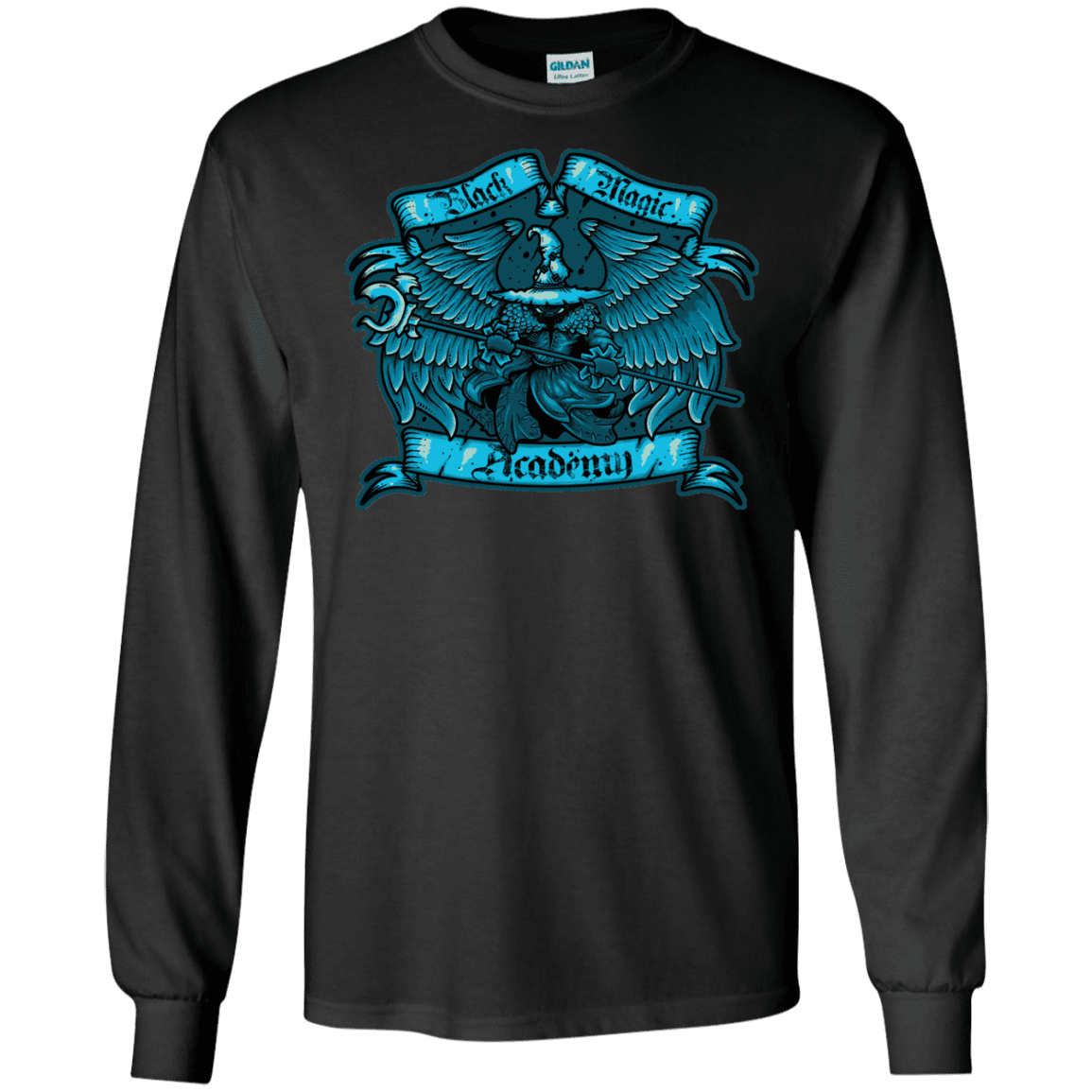 T-Shirts Black / S Black Magic Academy Men's Long Sleeve T-Shirt