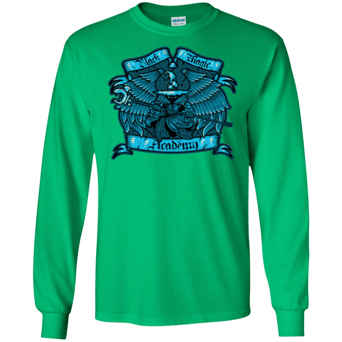 T-Shirts Irish Green / S Black Magic Academy Men's Long Sleeve T-Shirt