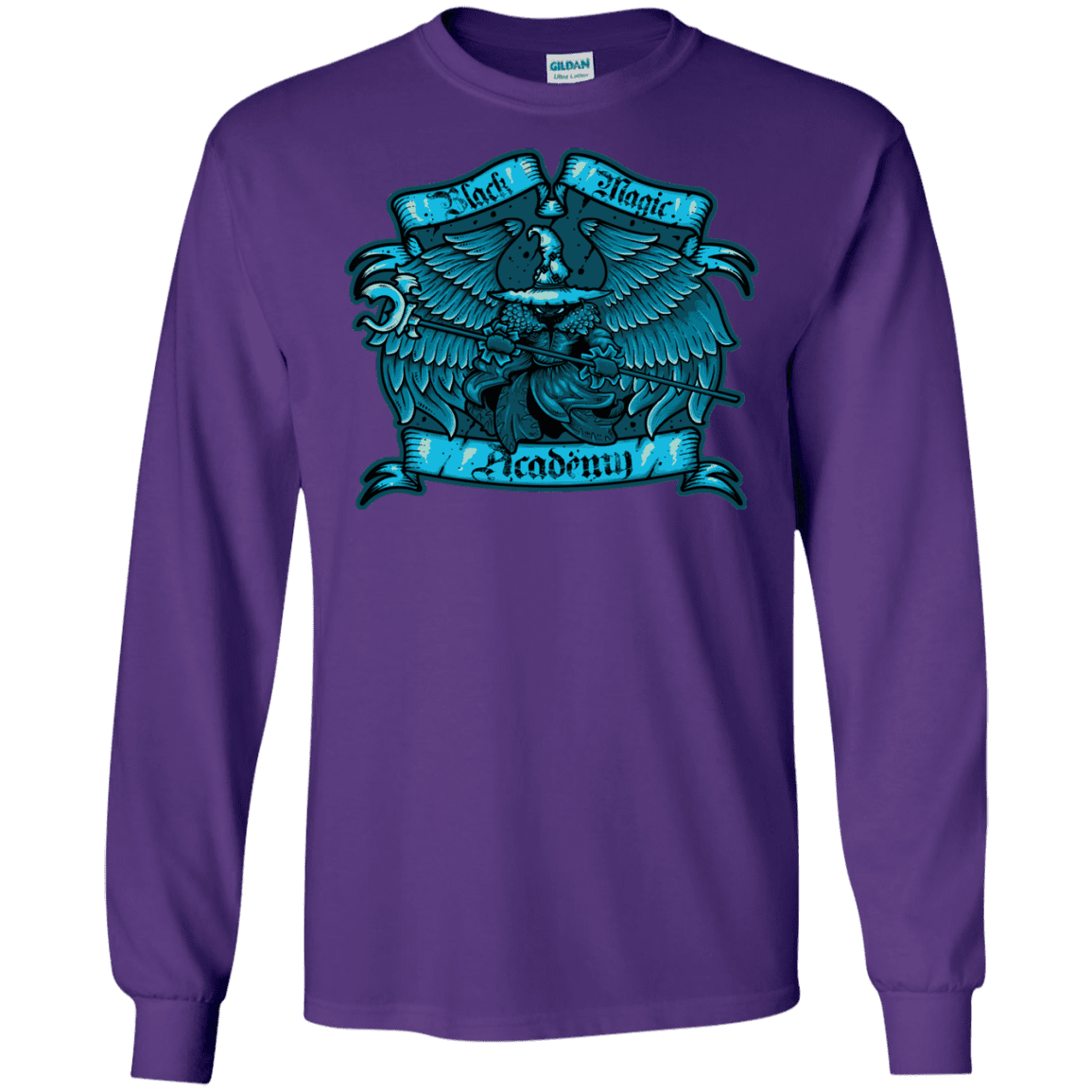 T-Shirts Purple / S Black Magic Academy Men's Long Sleeve T-Shirt