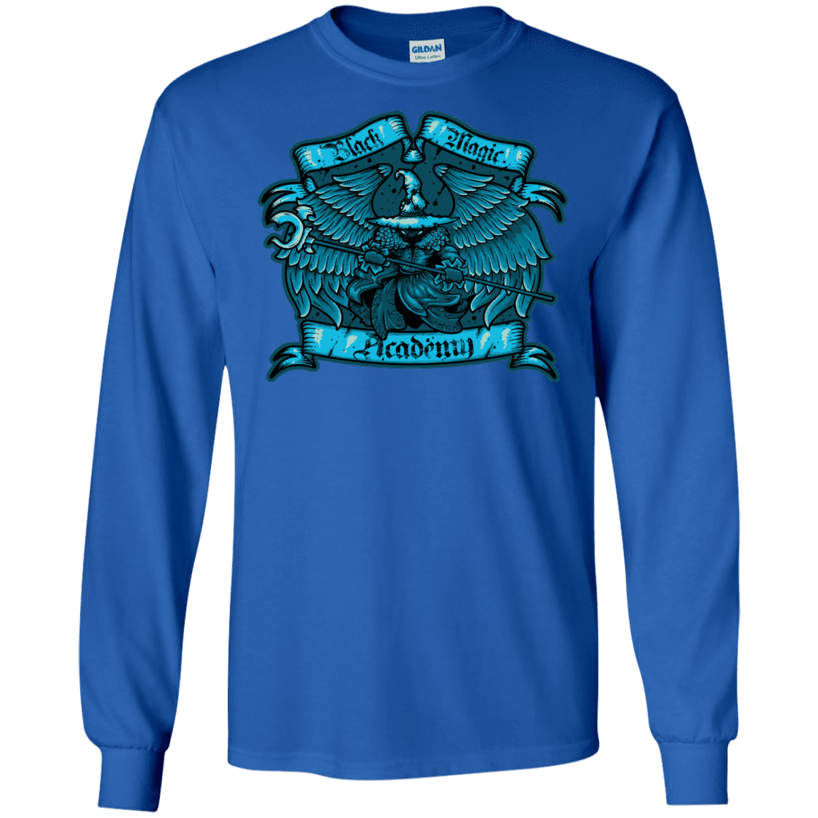 T-Shirts Royal / S Black Magic Academy Men's Long Sleeve T-Shirt