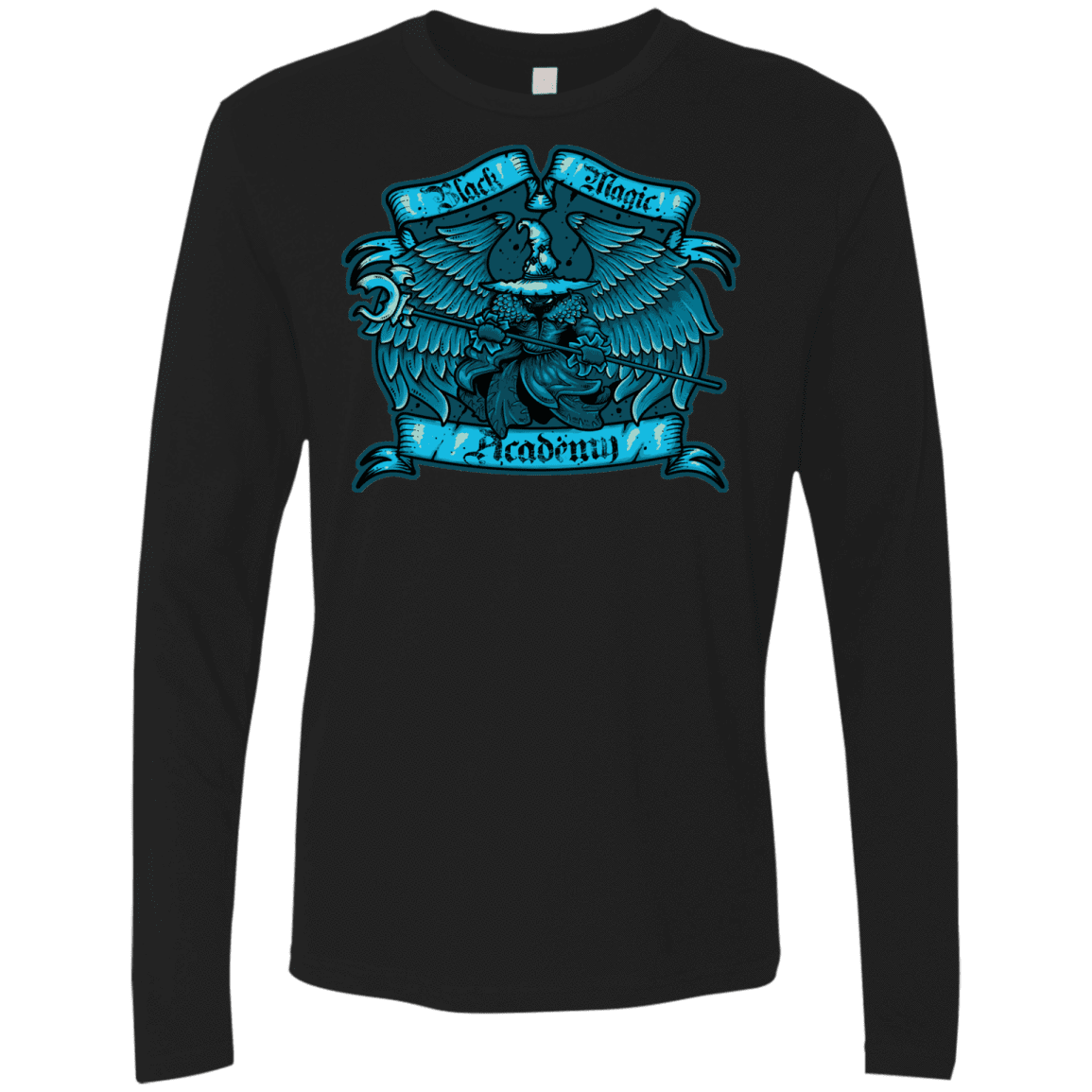 T-Shirts Black / S Black Magic Academy Men's Premium Long Sleeve