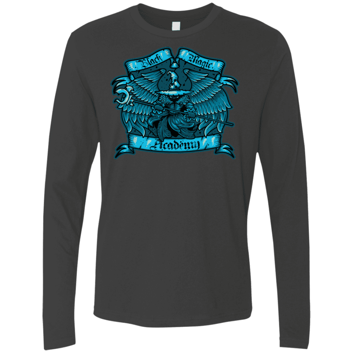 T-Shirts Heavy Metal / S Black Magic Academy Men's Premium Long Sleeve