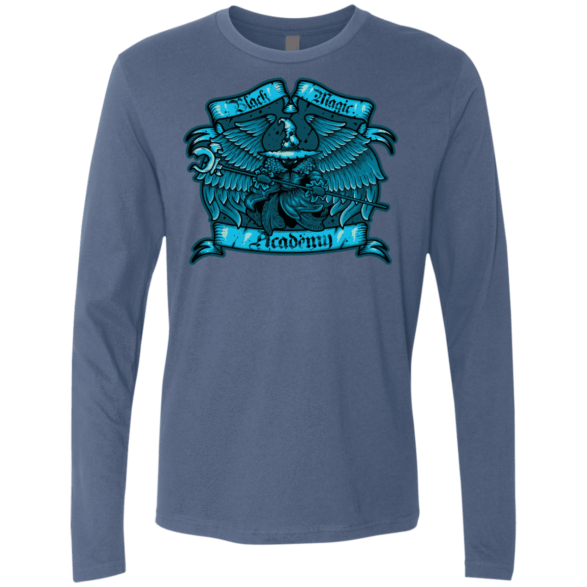 T-Shirts Indigo / S Black Magic Academy Men's Premium Long Sleeve