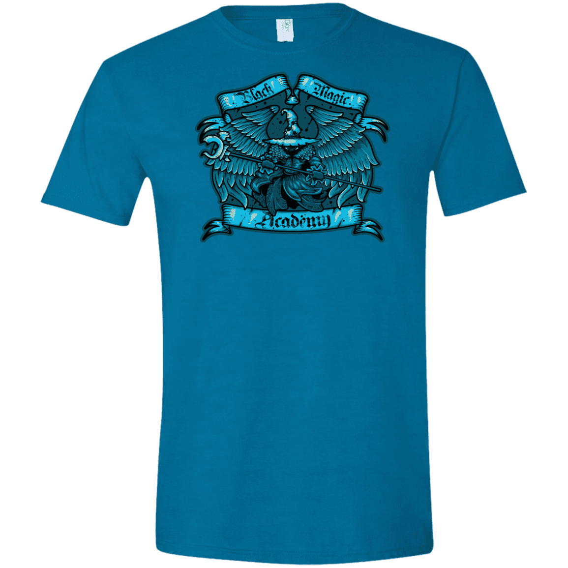 T-Shirts Antique Sapphire / S Black Magic Academy Men's Semi-Fitted Softstyle