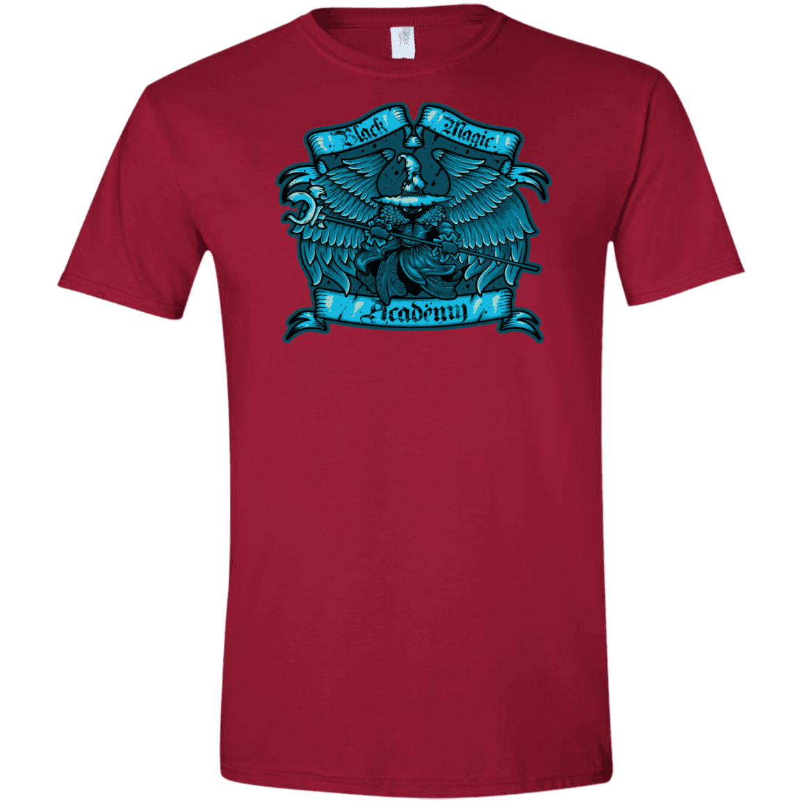 T-Shirts Cardinal Red / S Black Magic Academy Men's Semi-Fitted Softstyle