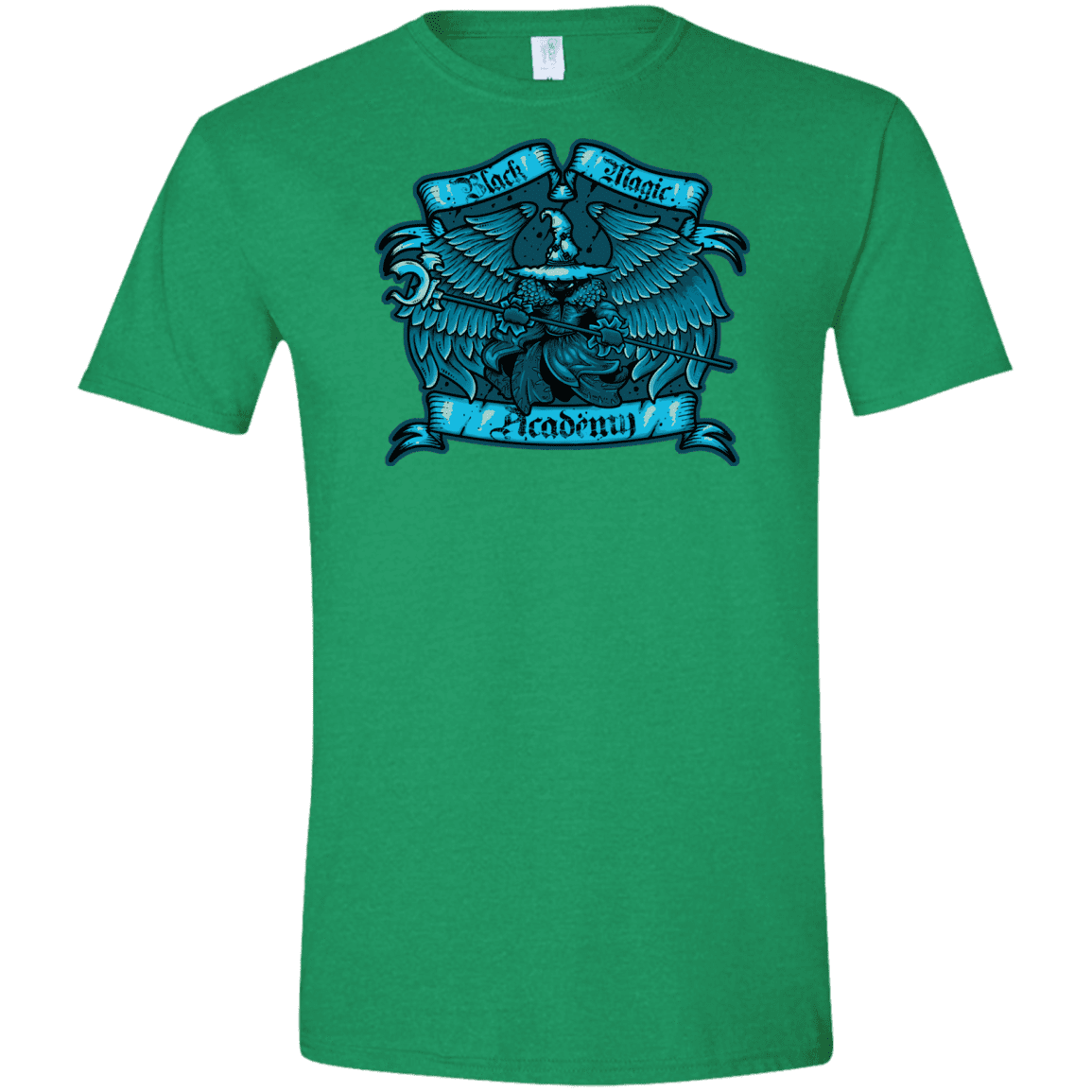 T-Shirts Heather Irish Green / S Black Magic Academy Men's Semi-Fitted Softstyle