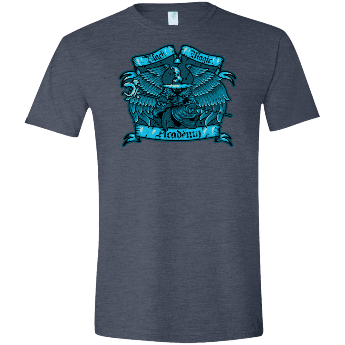 T-Shirts Heather Navy / S Black Magic Academy Men's Semi-Fitted Softstyle