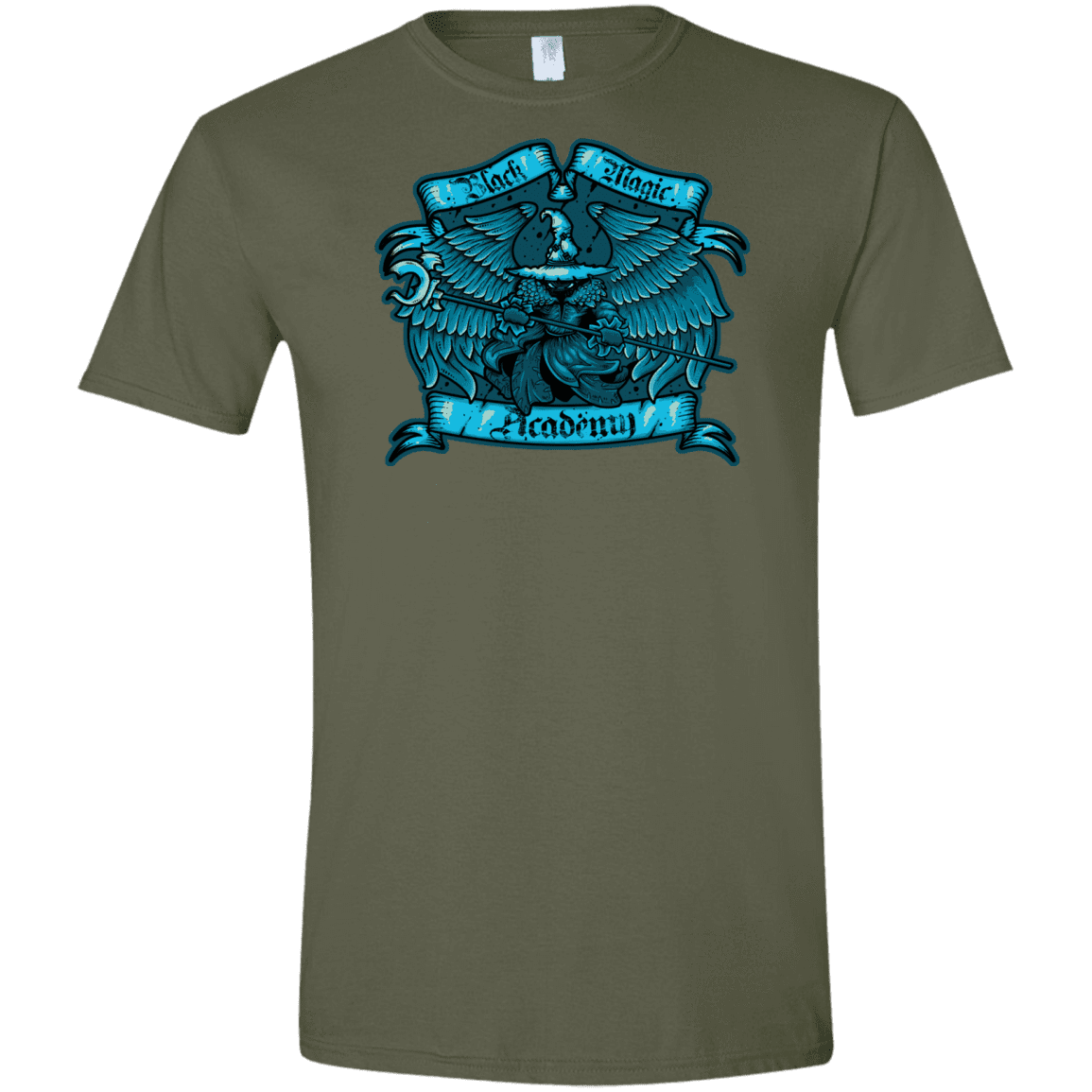 T-Shirts Military Green / S Black Magic Academy Men's Semi-Fitted Softstyle