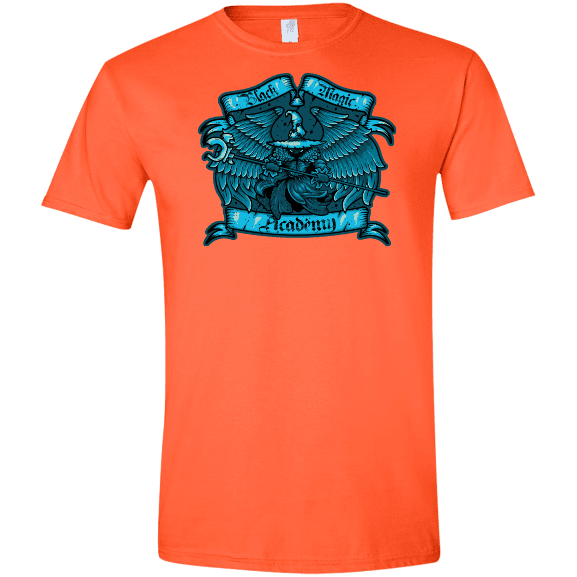 T-Shirts Orange / S Black Magic Academy Men's Semi-Fitted Softstyle