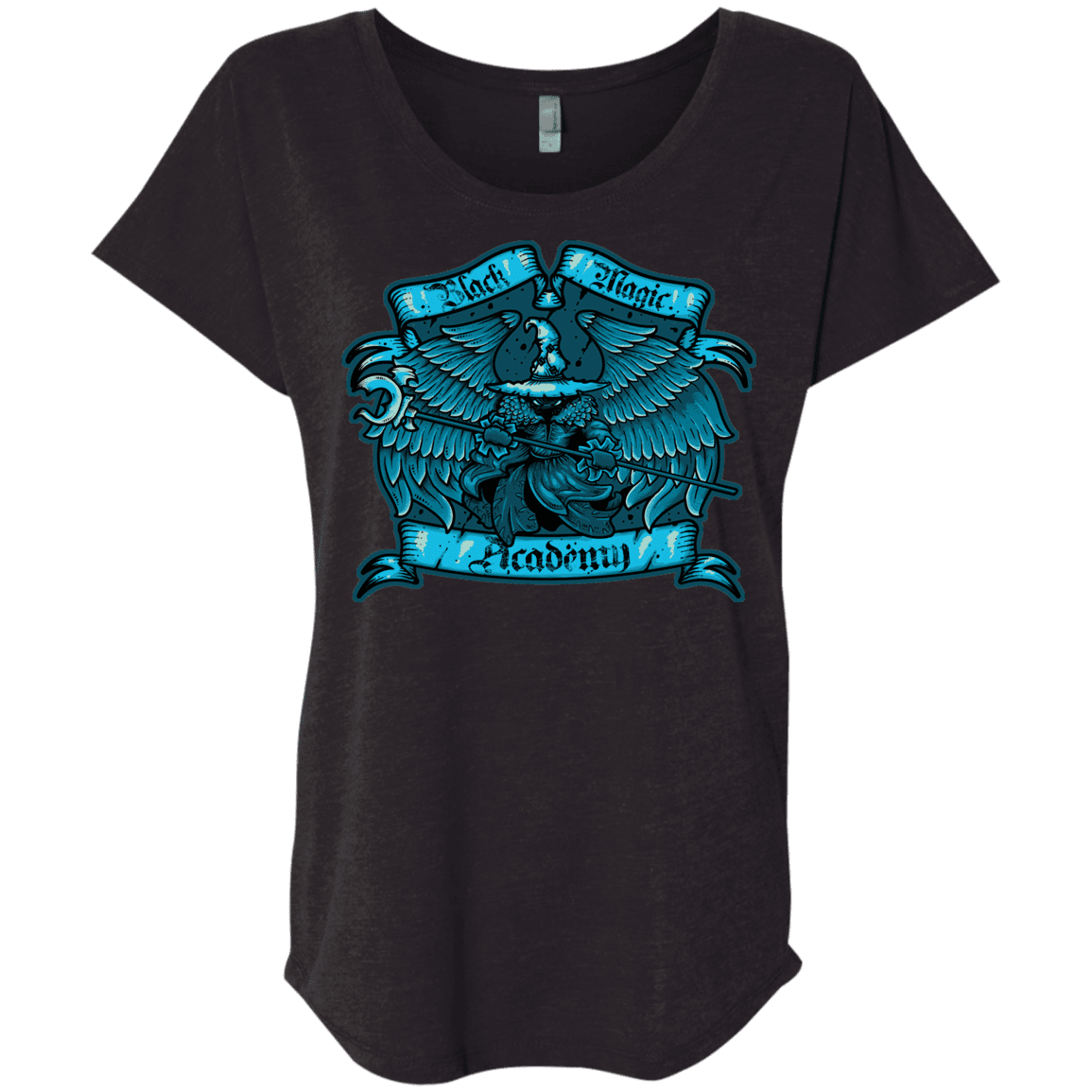 T-Shirts Vintage Black / X-Small Black Magic Academy Triblend Dolman Sleeve