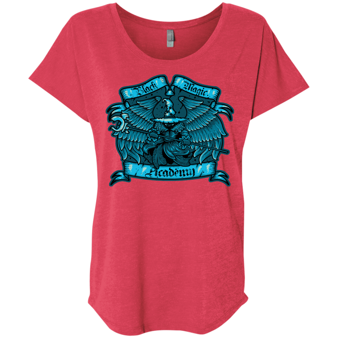 T-Shirts Vintage Red / X-Small Black Magic Academy Triblend Dolman Sleeve