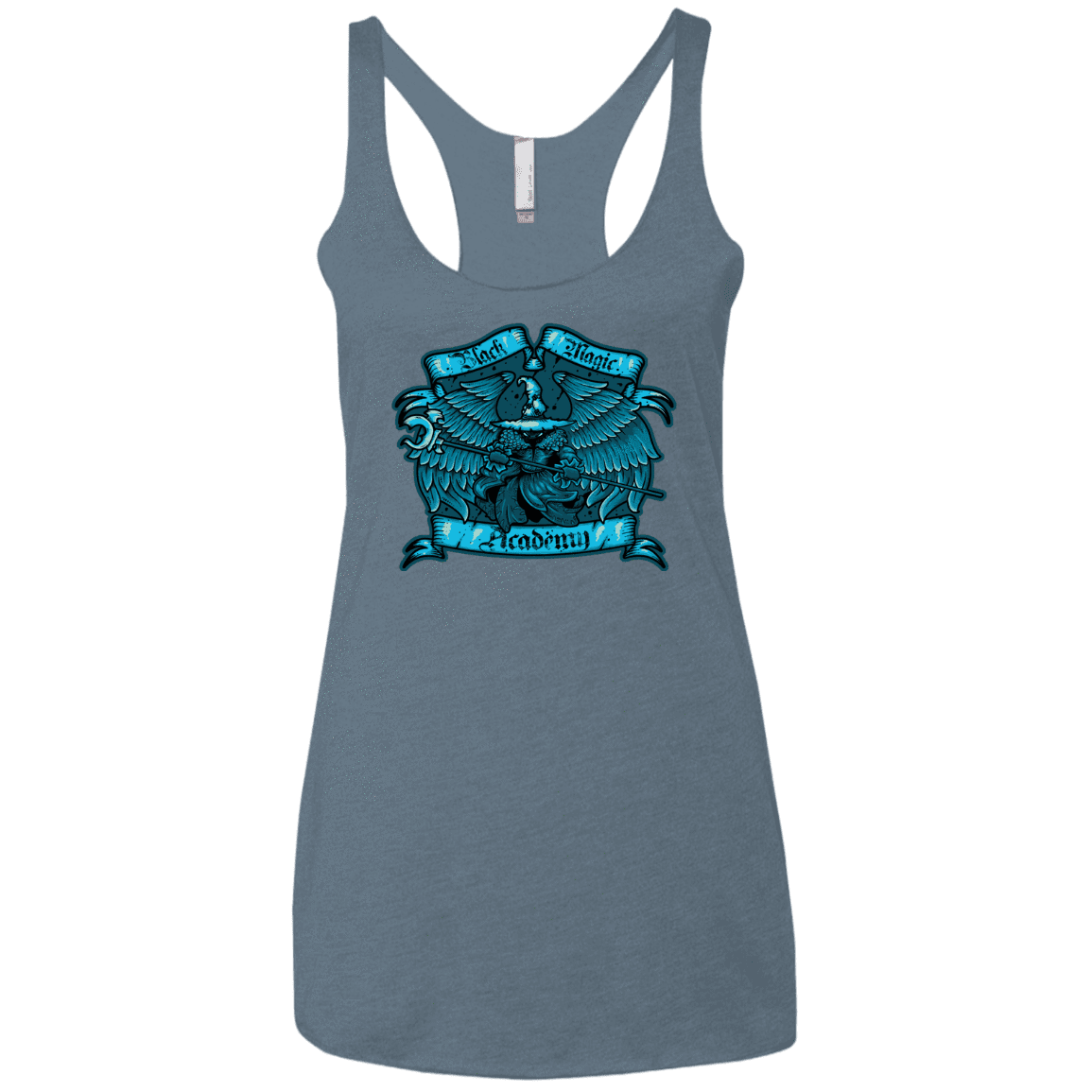 T-Shirts Indigo / X-Small Black Magic Academy Women's Triblend Racerback Tank