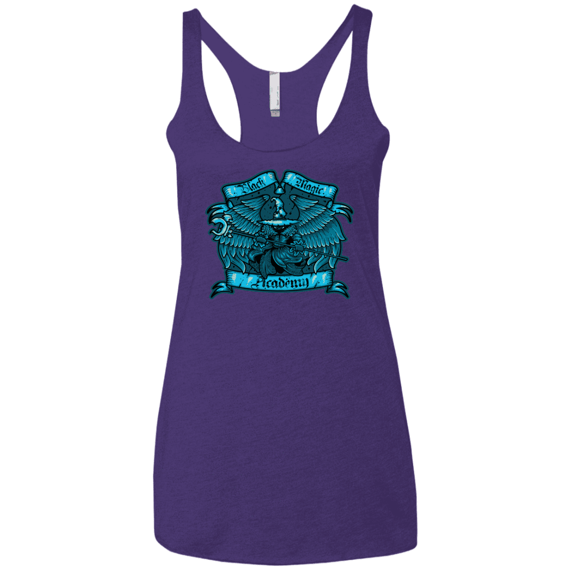 T-Shirts Purple Rush / X-Small Black Magic Academy Women's Triblend Racerback Tank