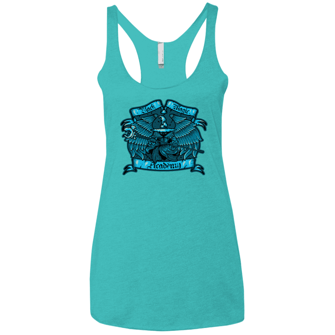 T-Shirts Tahiti Blue / X-Small Black Magic Academy Women's Triblend Racerback Tank