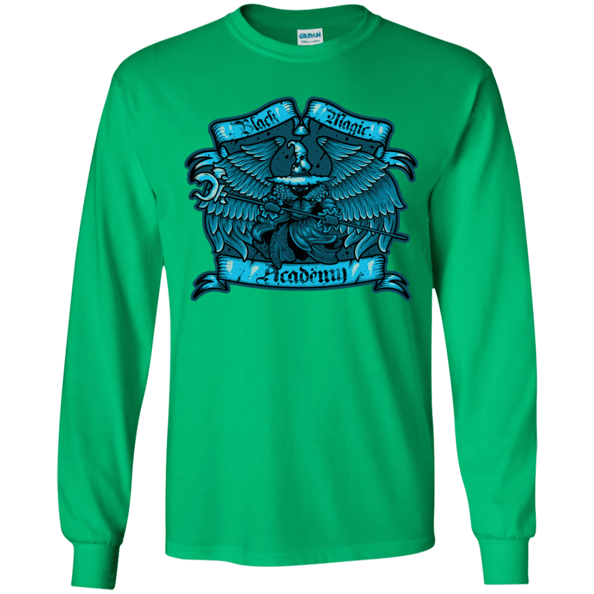 T-Shirts Irish Green / YS Black Magic Academy Youth Long Sleeve T-Shirt