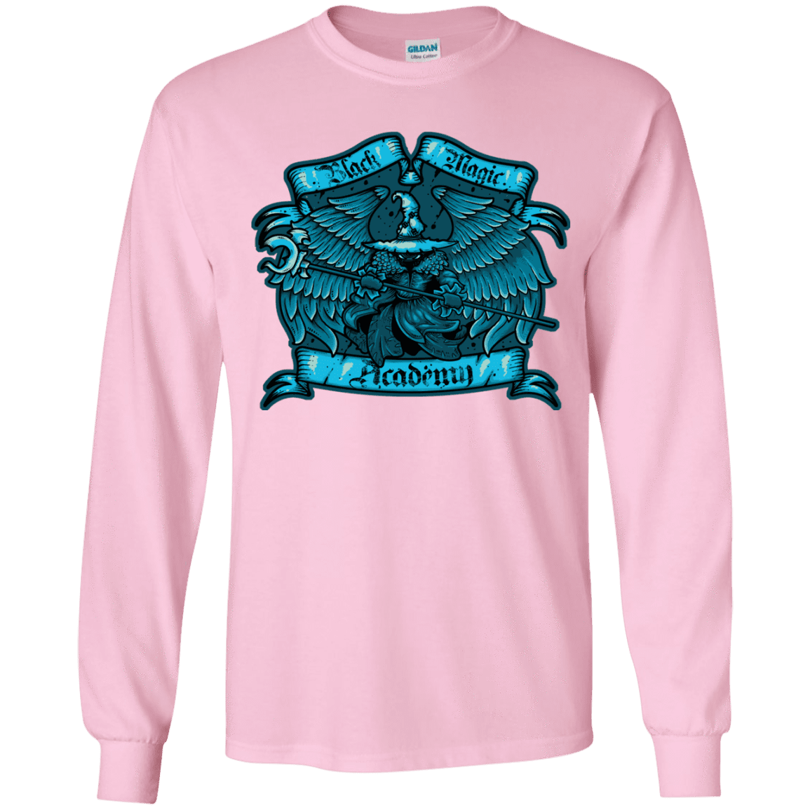 T-Shirts Light Pink / YS Black Magic Academy Youth Long Sleeve T-Shirt