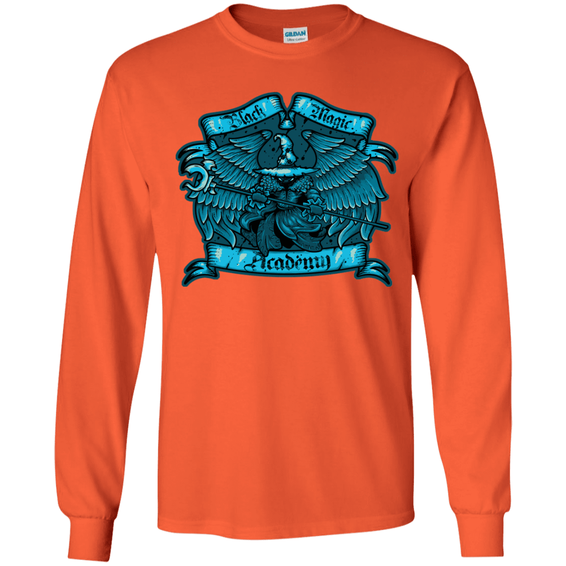 T-Shirts Orange / YS Black Magic Academy Youth Long Sleeve T-Shirt