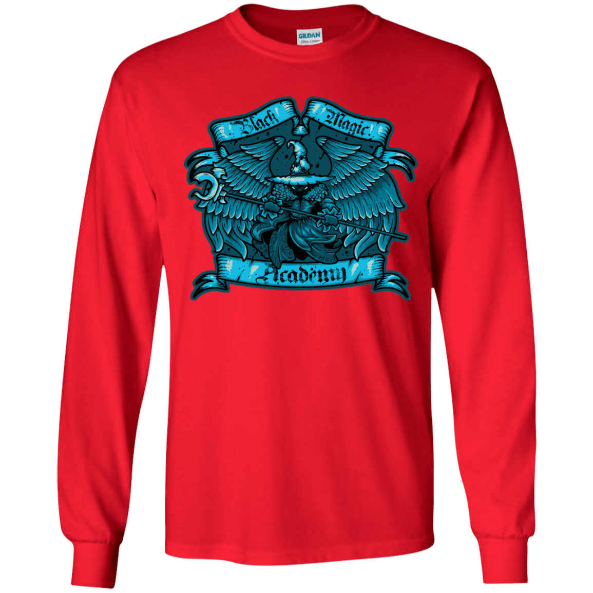 T-Shirts Red / YS Black Magic Academy Youth Long Sleeve T-Shirt