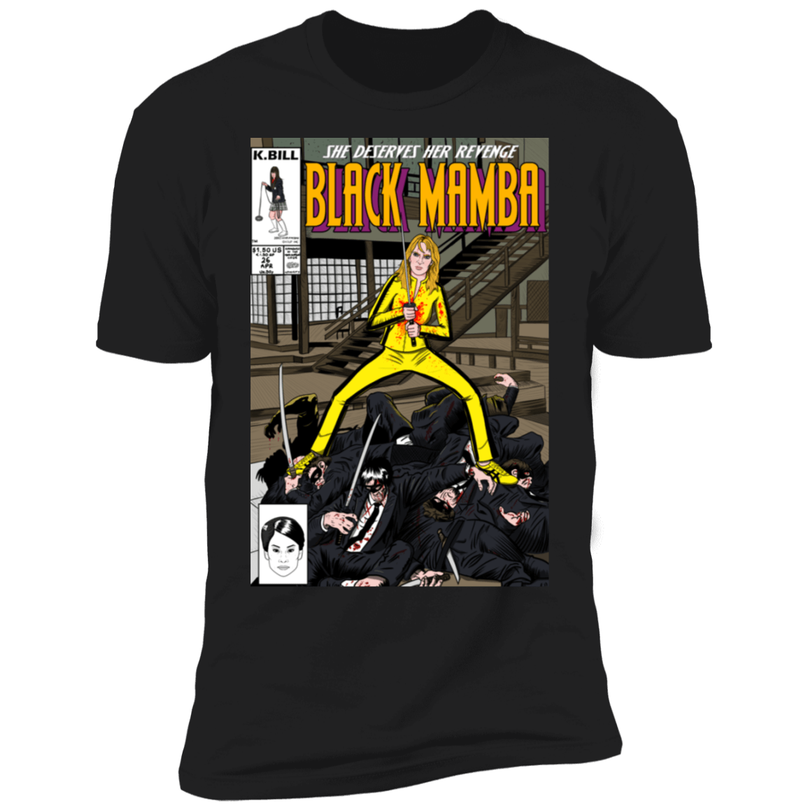 T-Shirts Black / S Black Mamba Men's Premium T-Shirt