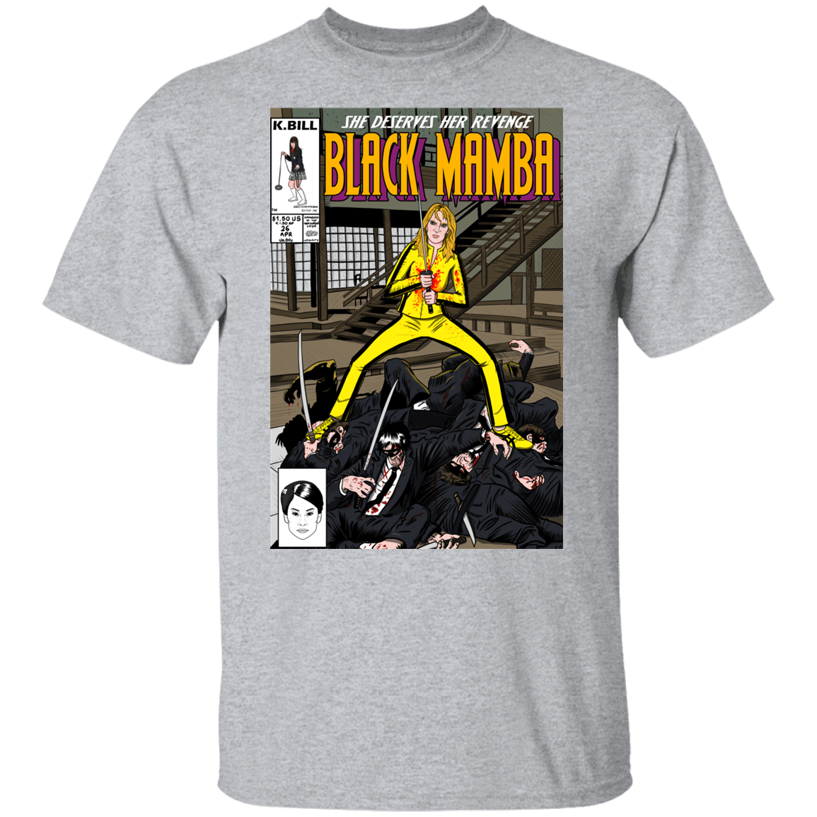 T-Shirts Sport Grey / YXS Black Mamba Youth T-Shirt