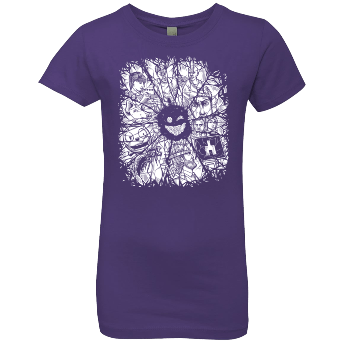 T-Shirts Purple Rush / YXS Black Mirror Girls Premium T-Shirt