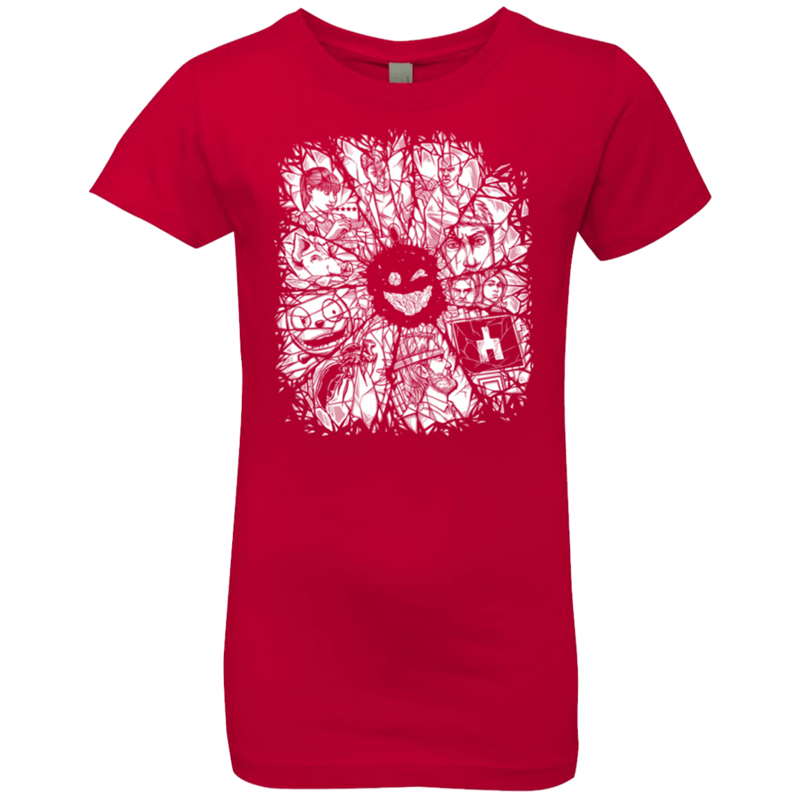 T-Shirts Red / YXS Black Mirror Girls Premium T-Shirt