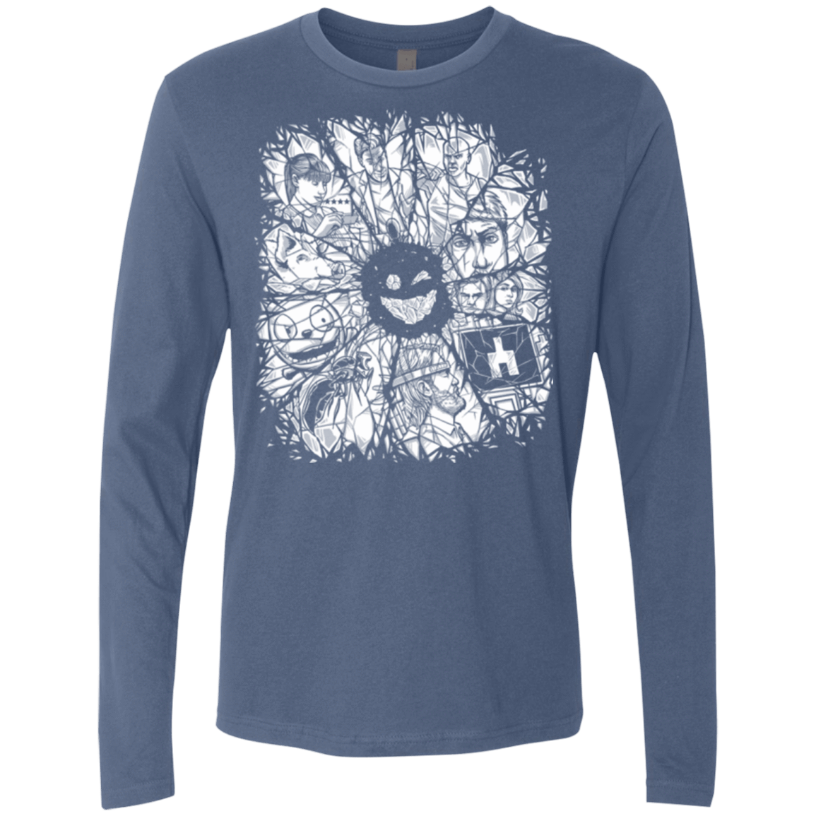 T-Shirts Indigo / S Black Mirror Men's Premium Long Sleeve