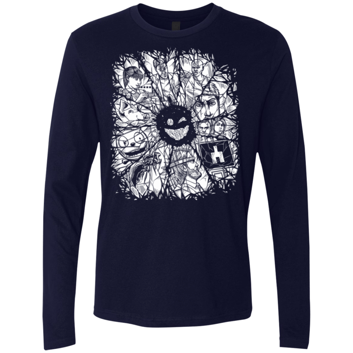 T-Shirts Midnight Navy / S Black Mirror Men's Premium Long Sleeve
