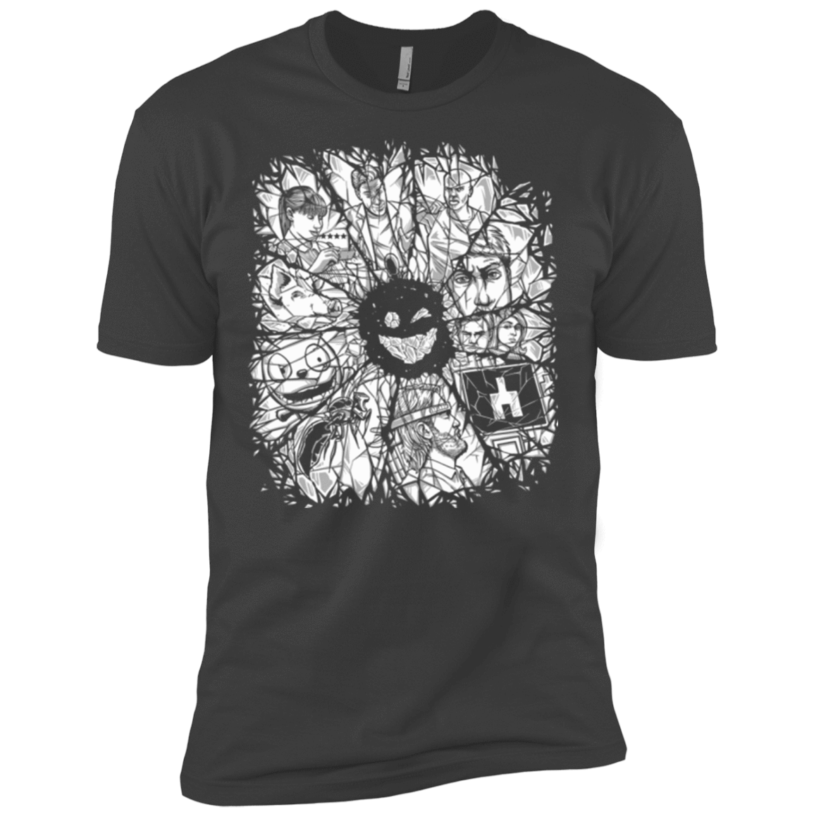 T-Shirts Heavy Metal / X-Small Black Mirror Men's Premium T-Shirt