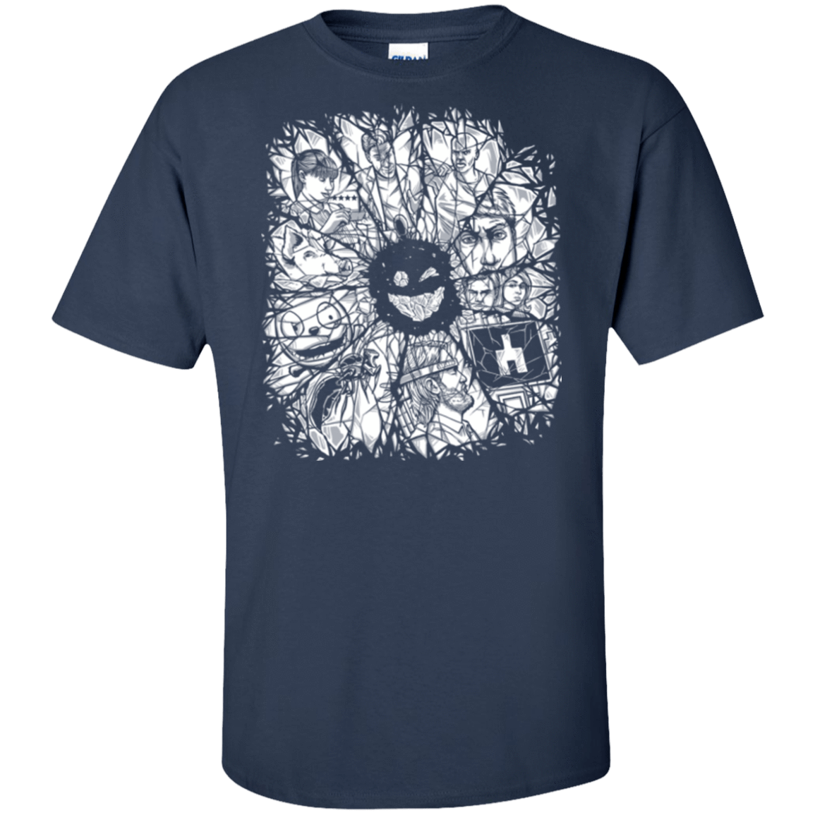 T-Shirts Navy / XLT Black Mirror Tall T-Shirt