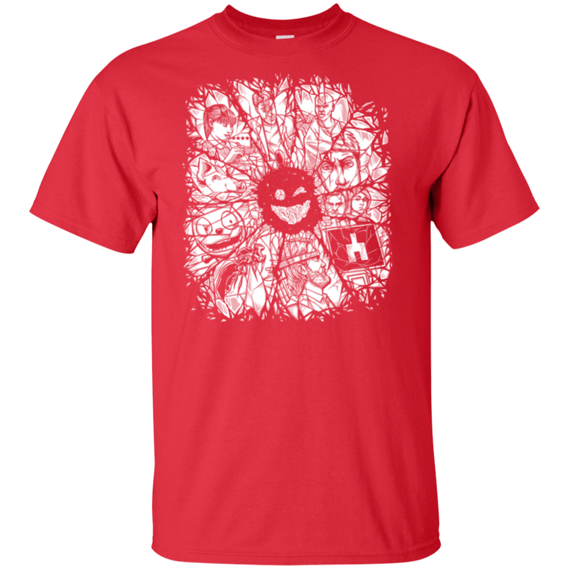 T-Shirts Red / XLT Black Mirror Tall T-Shirt